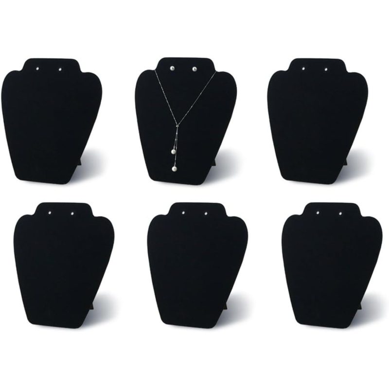 Black Velvet Necklace Display Stand