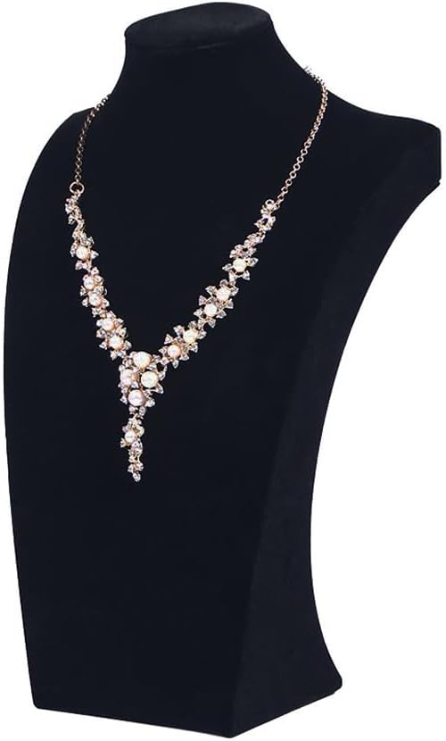 Beige Velvet Necklace & Jewelry Display Stand - Image 8