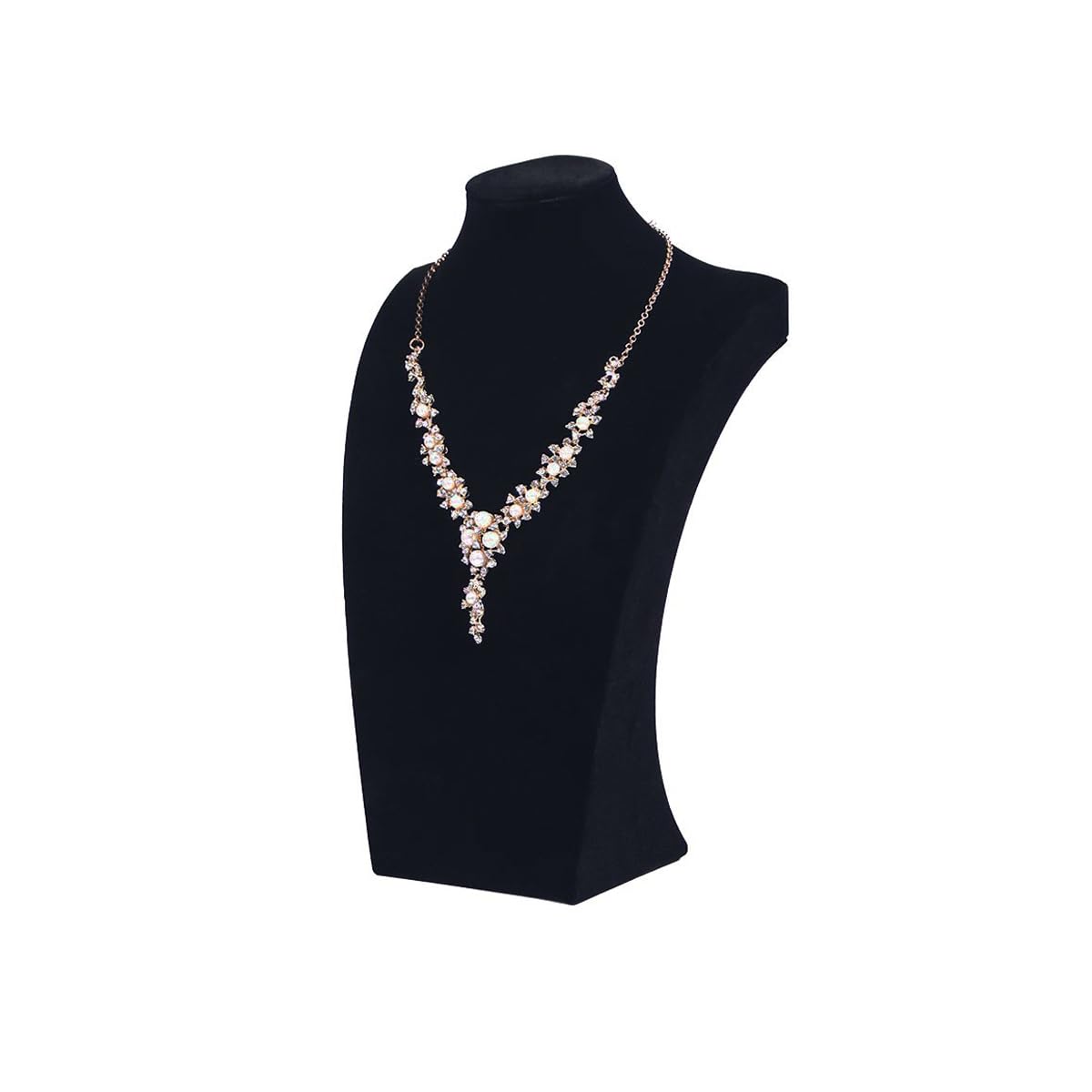 Beige Velvet Necklace & Jewelry Display Stand - Image 19