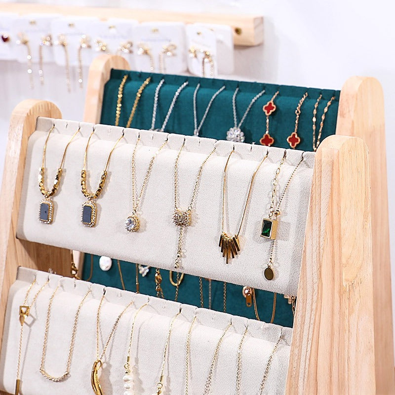 Solid Wood Display Stand / Necklace Display Rack - Image 4