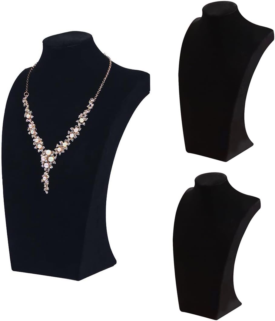Beige Velvet Necklace & Jewelry Display Stand - Image 7