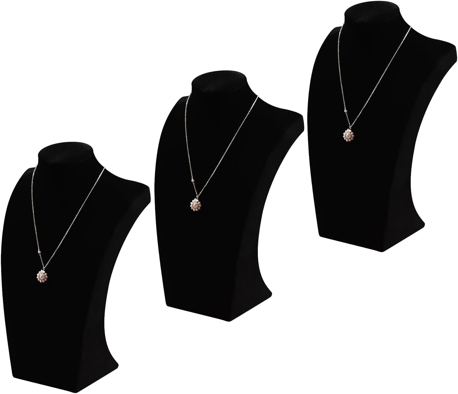 Beige Velvet Necklace & Jewelry Display Stand - Image 11