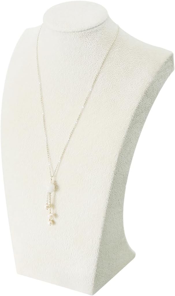 Beige Velvet Necklace & Jewelry Display Stand - Image 14