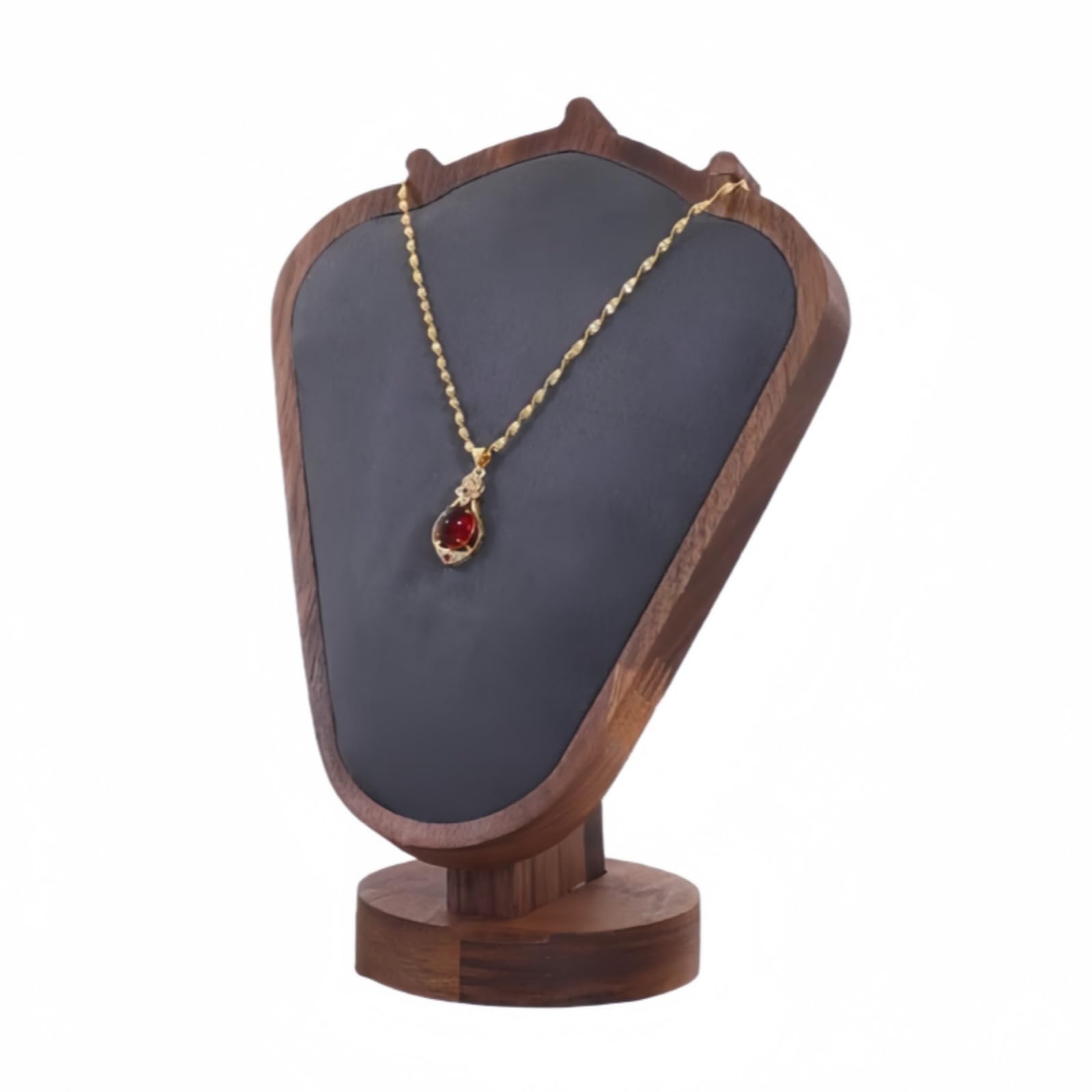 Natural Solid Wood Necklace Display Stand - Image 38