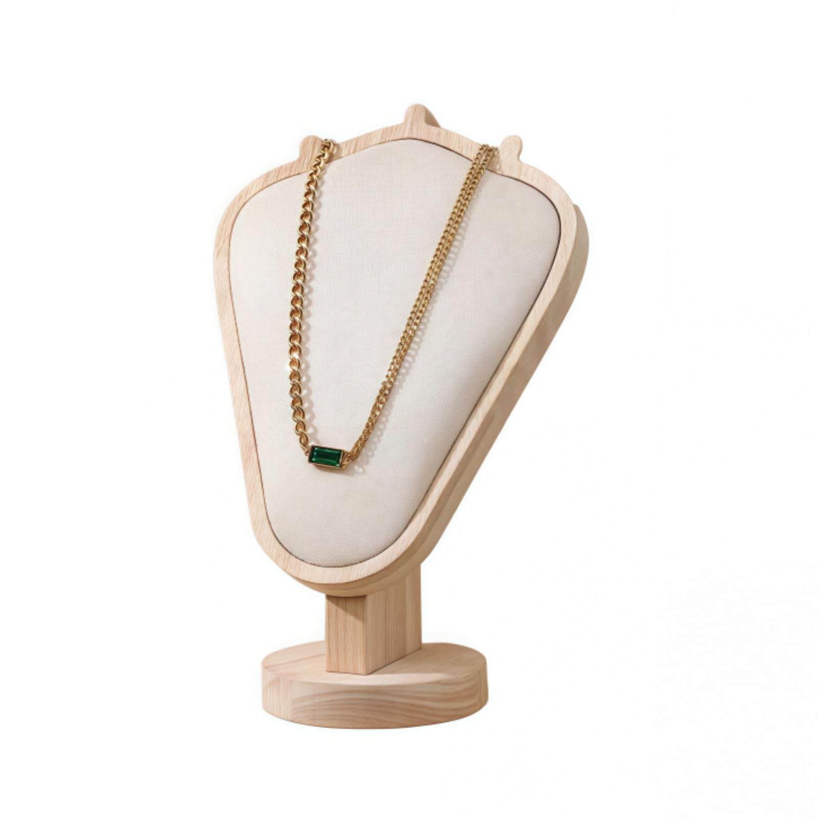 Natural Solid Wood Necklace Display Stand - Image 24