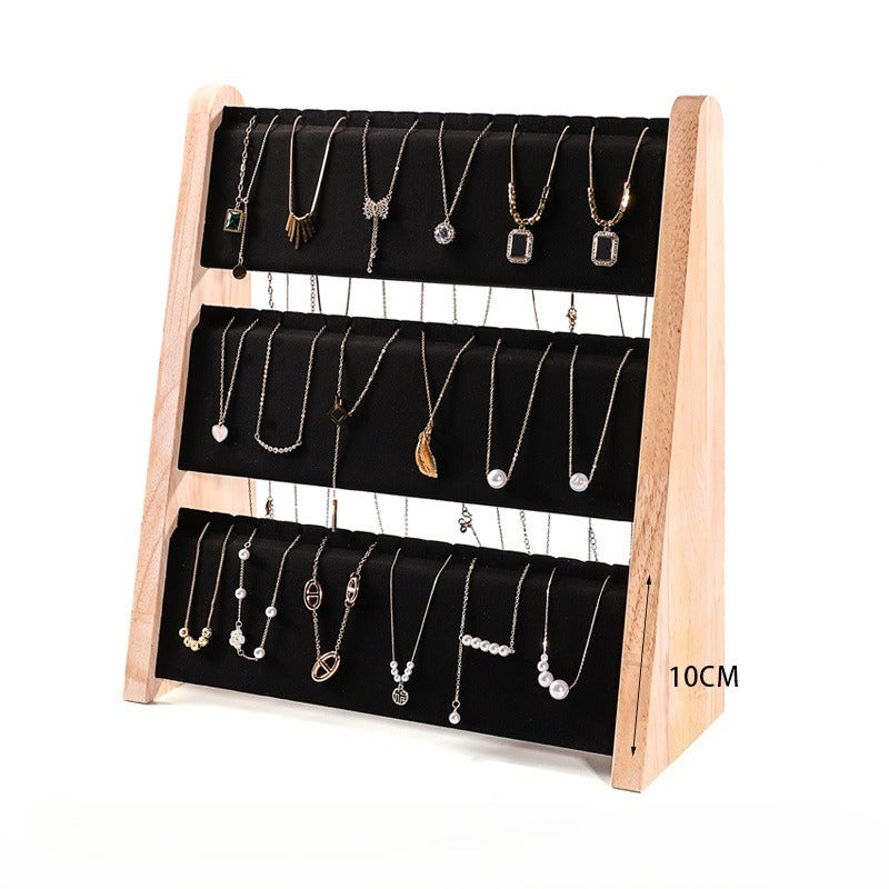 Solid Wood Display Stand / Necklace Display Rack - Image 7