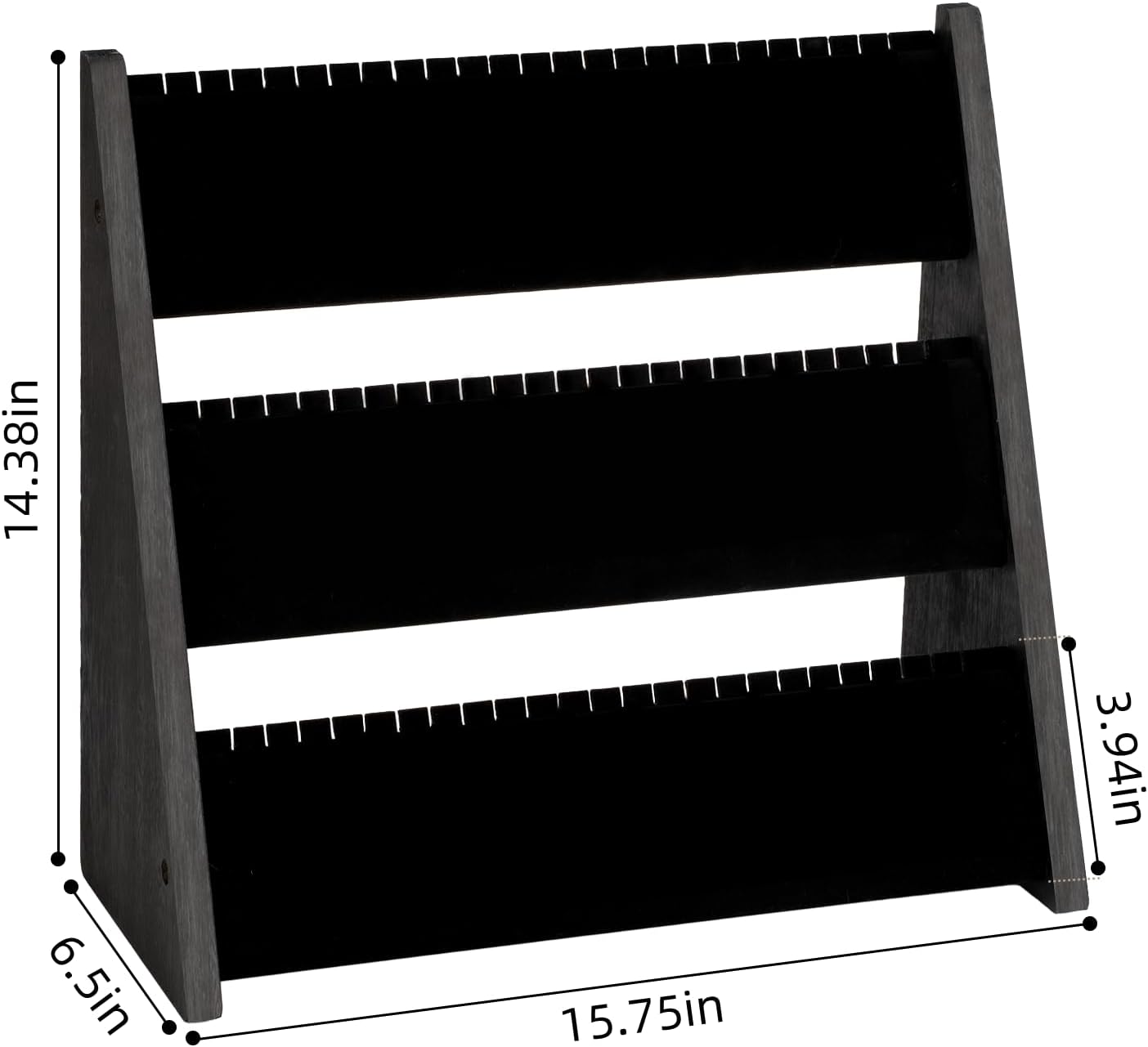 3-Tier Velvet Jewelry Organizer & Display Stand - Image 7
