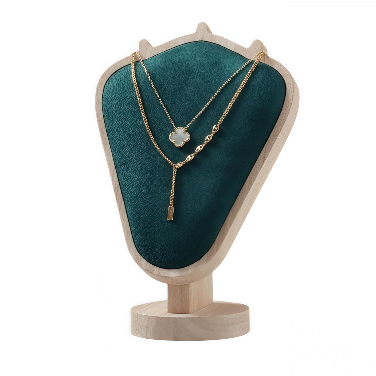 Natural Solid Wood Necklace Display Stand - Image 30