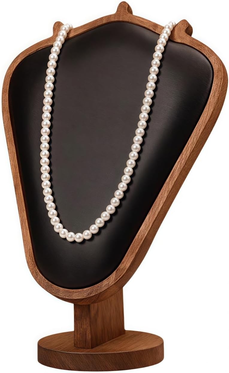 Natural Solid Wood Necklace Display Stand - Image 16