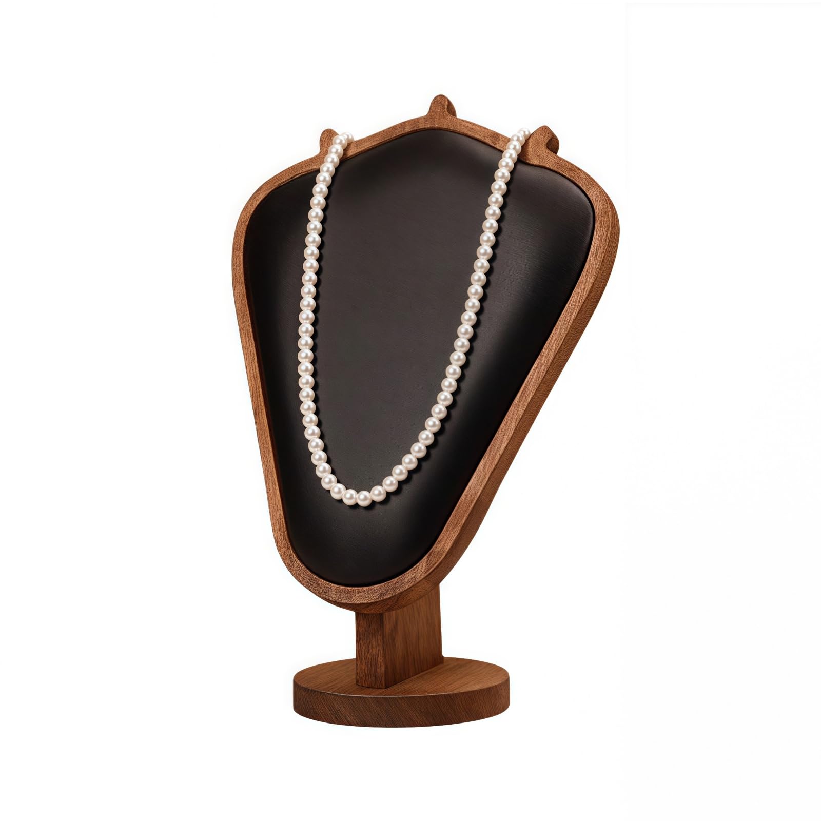 Natural Solid Wood Necklace Display Stand - Image 36
