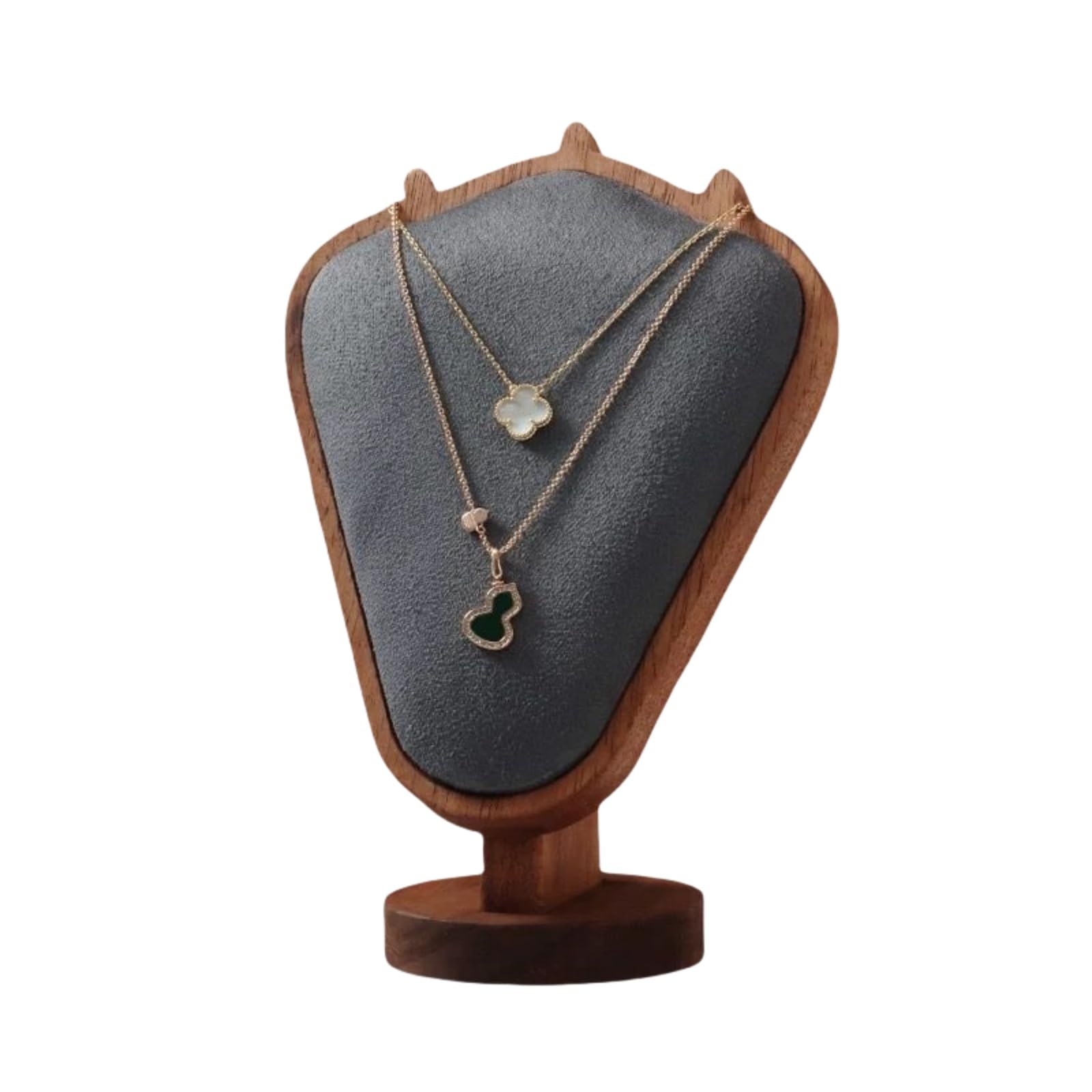 Natural Solid Wood Necklace Display Stand - Image 37