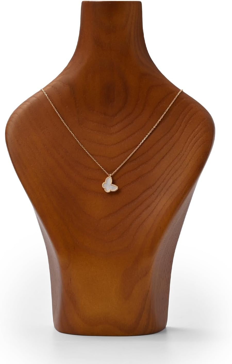 Solid Wood Jewelry Bust Necklace Display Stand - Image 10