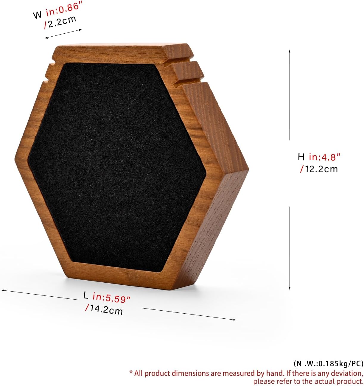 Solid Wood Hexagonal Necklace Stand - Image 7