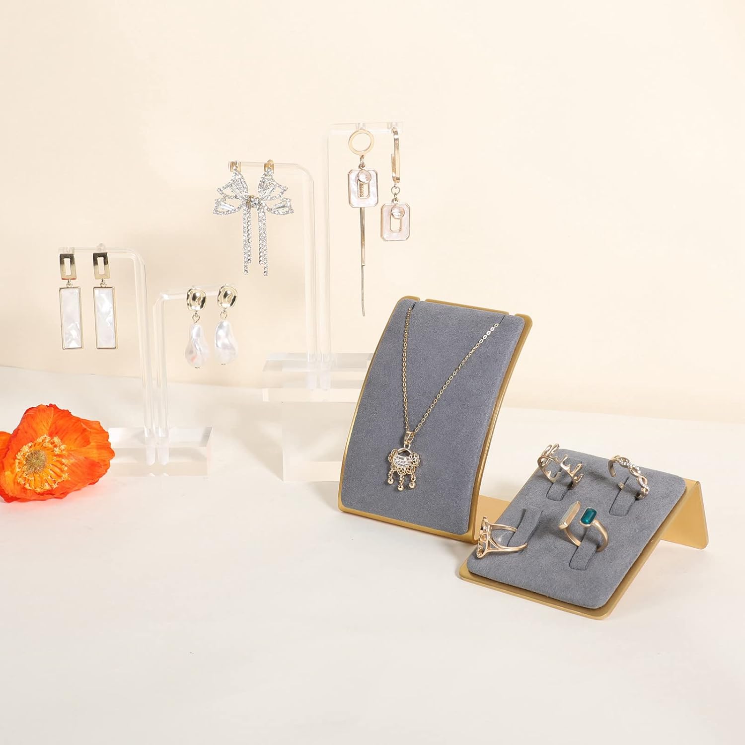 Velvet Jewelry Necklace Display Stand - Image 9