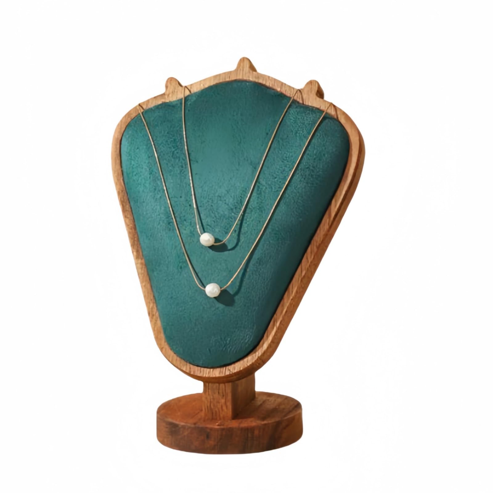 Natural Solid Wood Necklace Display Stand - Image 39