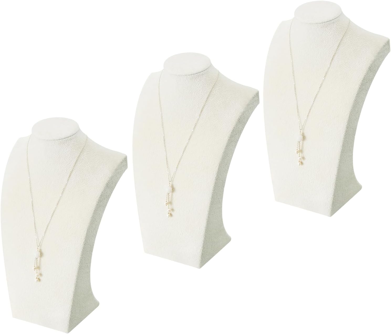 Beige Velvet Necklace & Jewelry Display Stand - Image 9