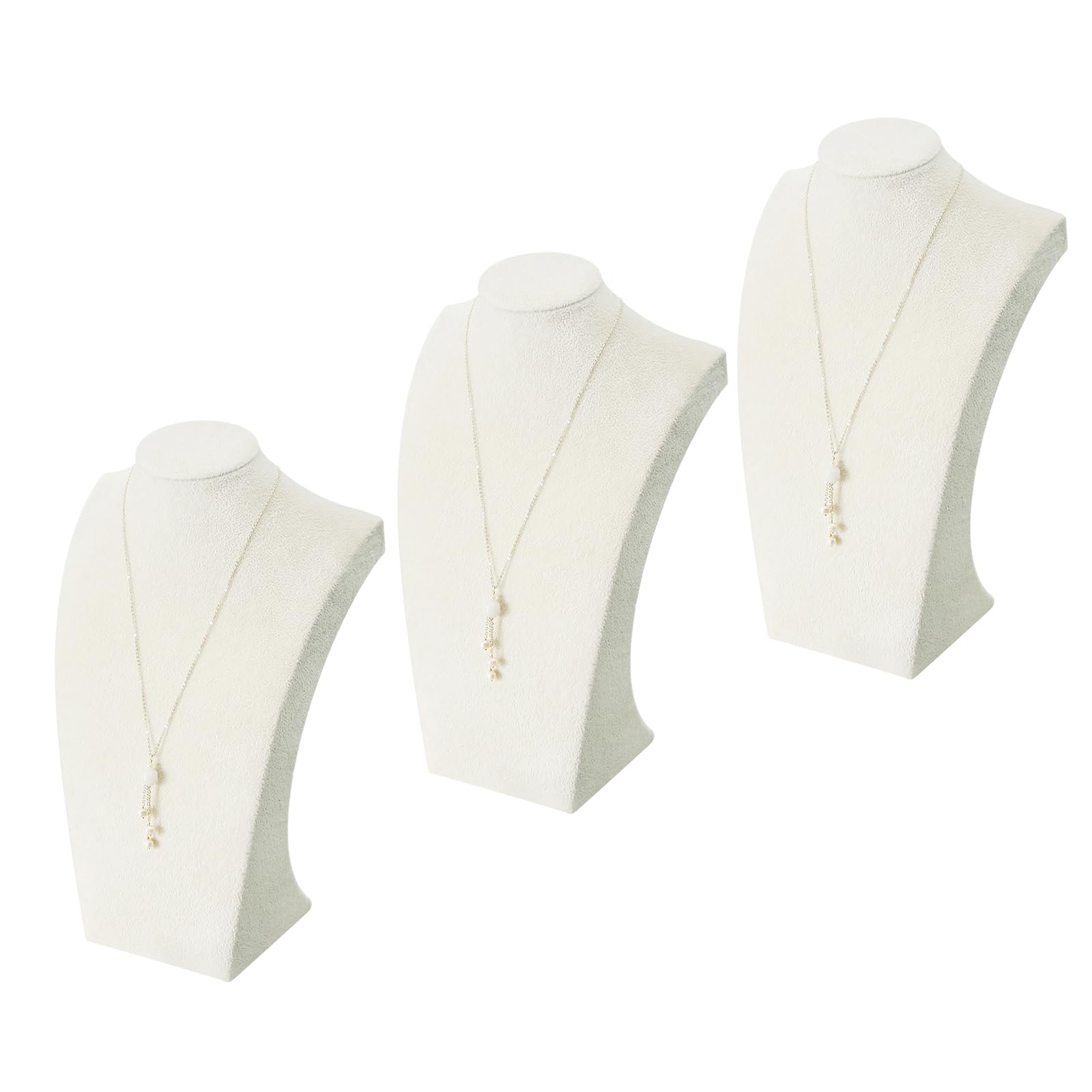 Beige Velvet Necklace & Jewelry Display Stand - Image 18