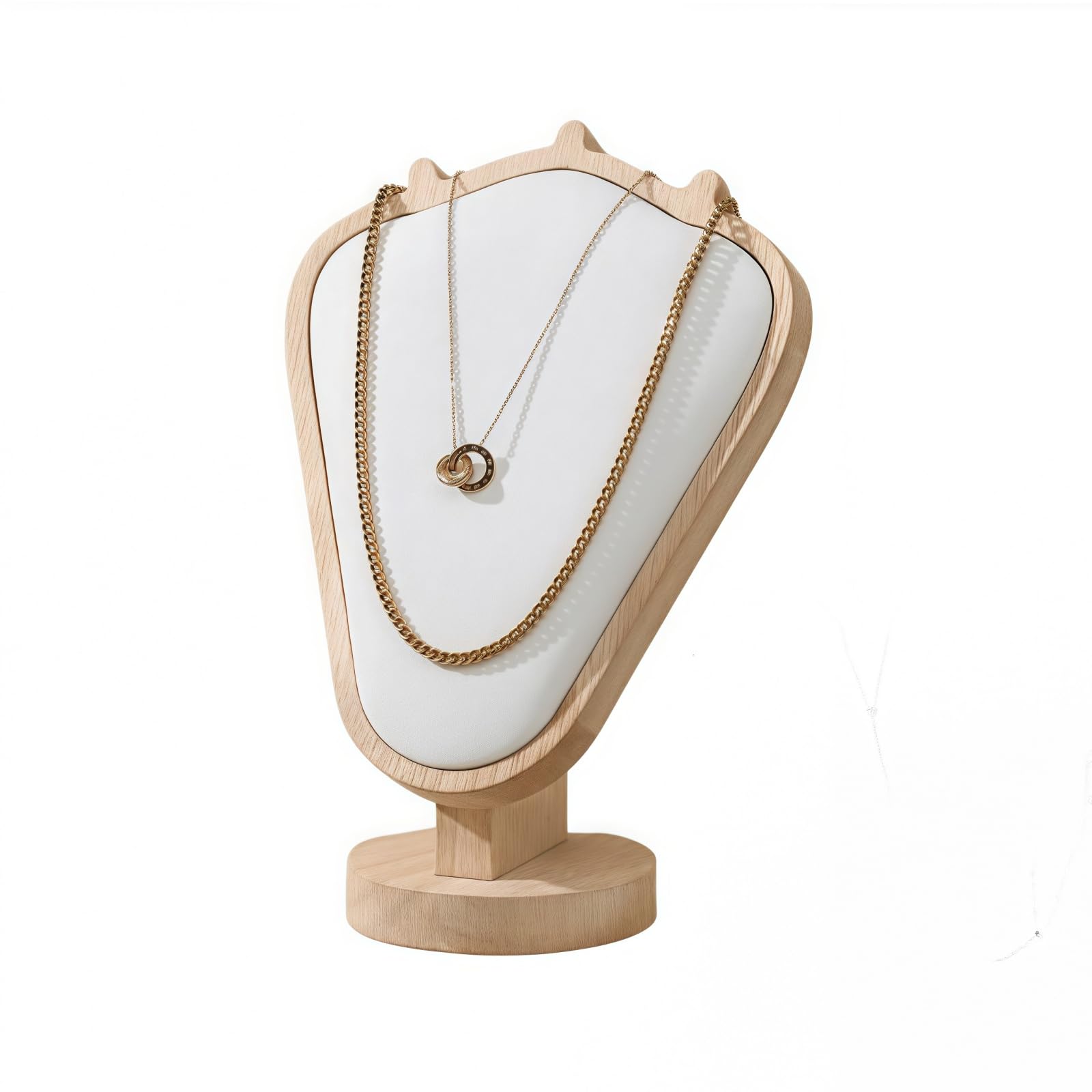 Natural Solid Wood Necklace Display Stand - Image 31