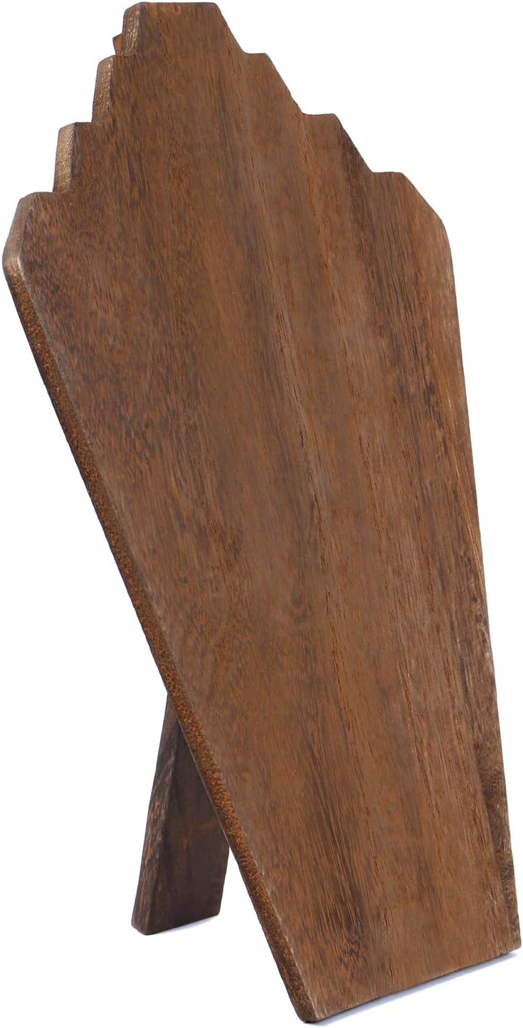 Lightweight Wooden Necklace Display Bust Stand - Image 3