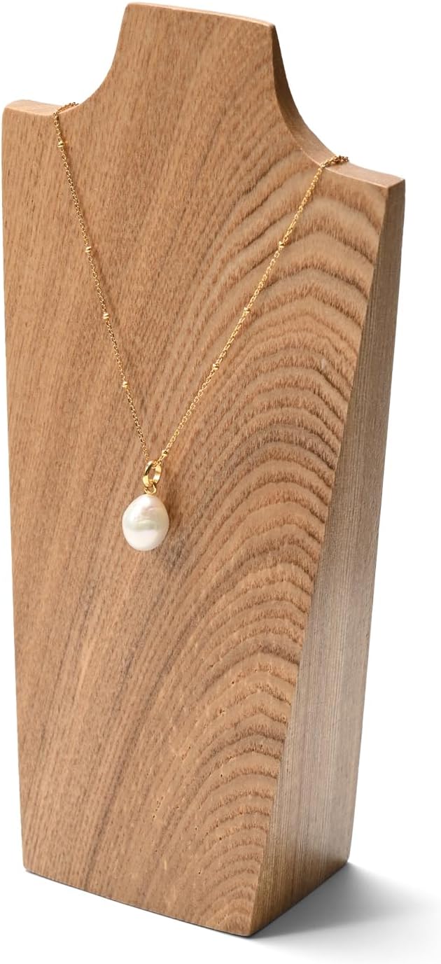 Solid Wood Jewelry Bust Display Stand - Image 9