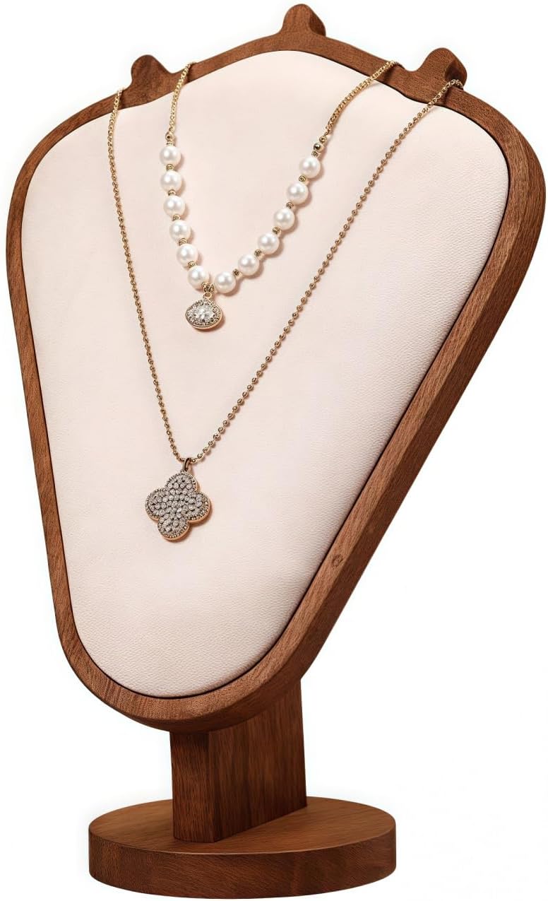 Natural Solid Wood Necklace Display Stand - Image 12