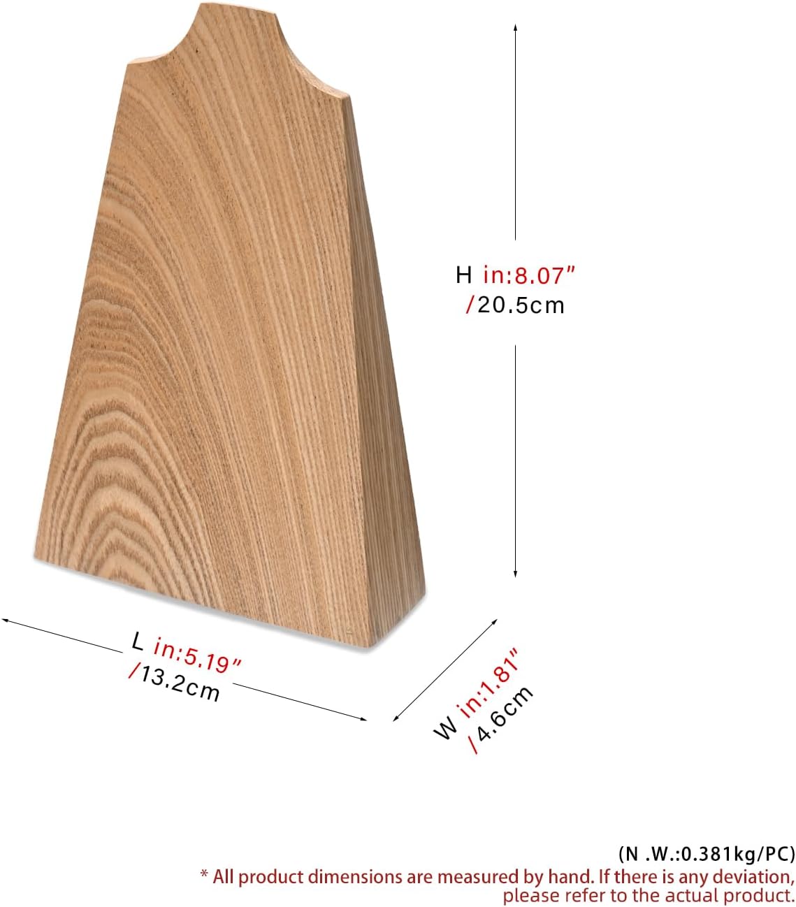 Solid Wood Jewelry Bust Display Stand - Image 7