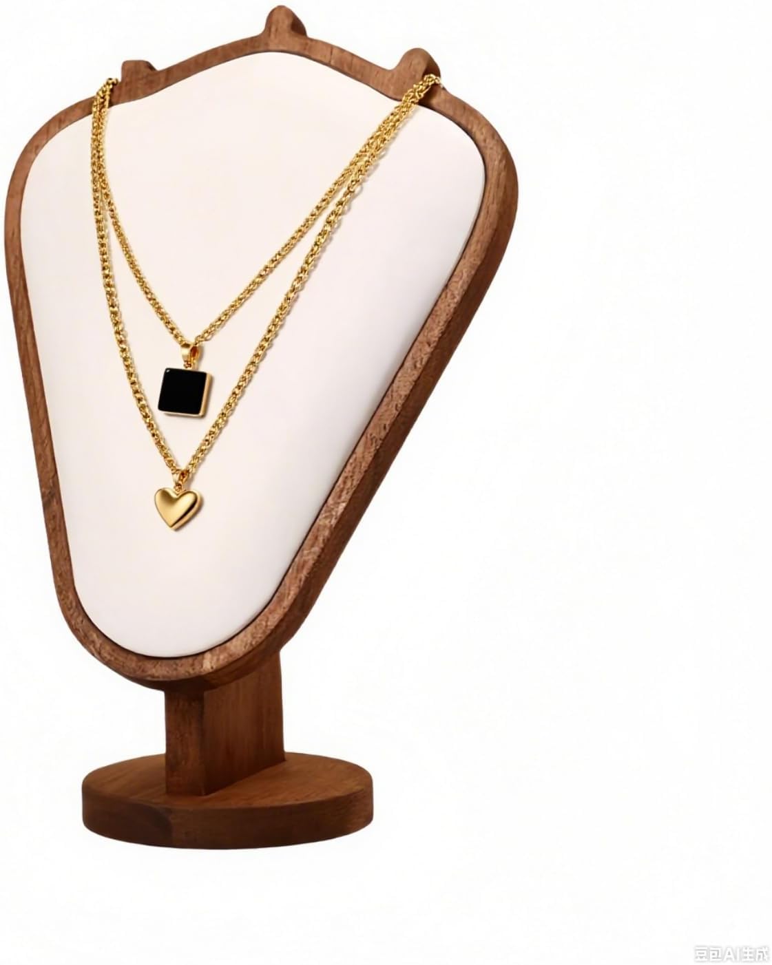 Natural Solid Wood Necklace Display Stand - Image 15
