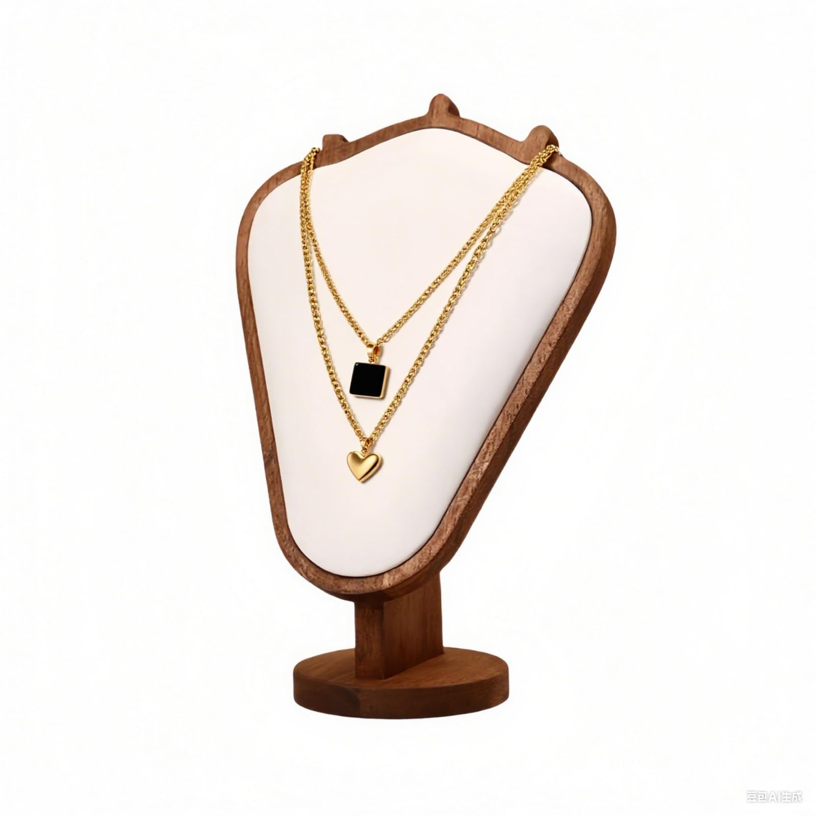 Natural Solid Wood Necklace Display Stand - Image 42