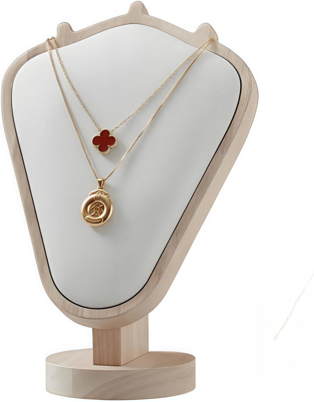 Natural Solid Wood Necklace Display Stand - Image 7