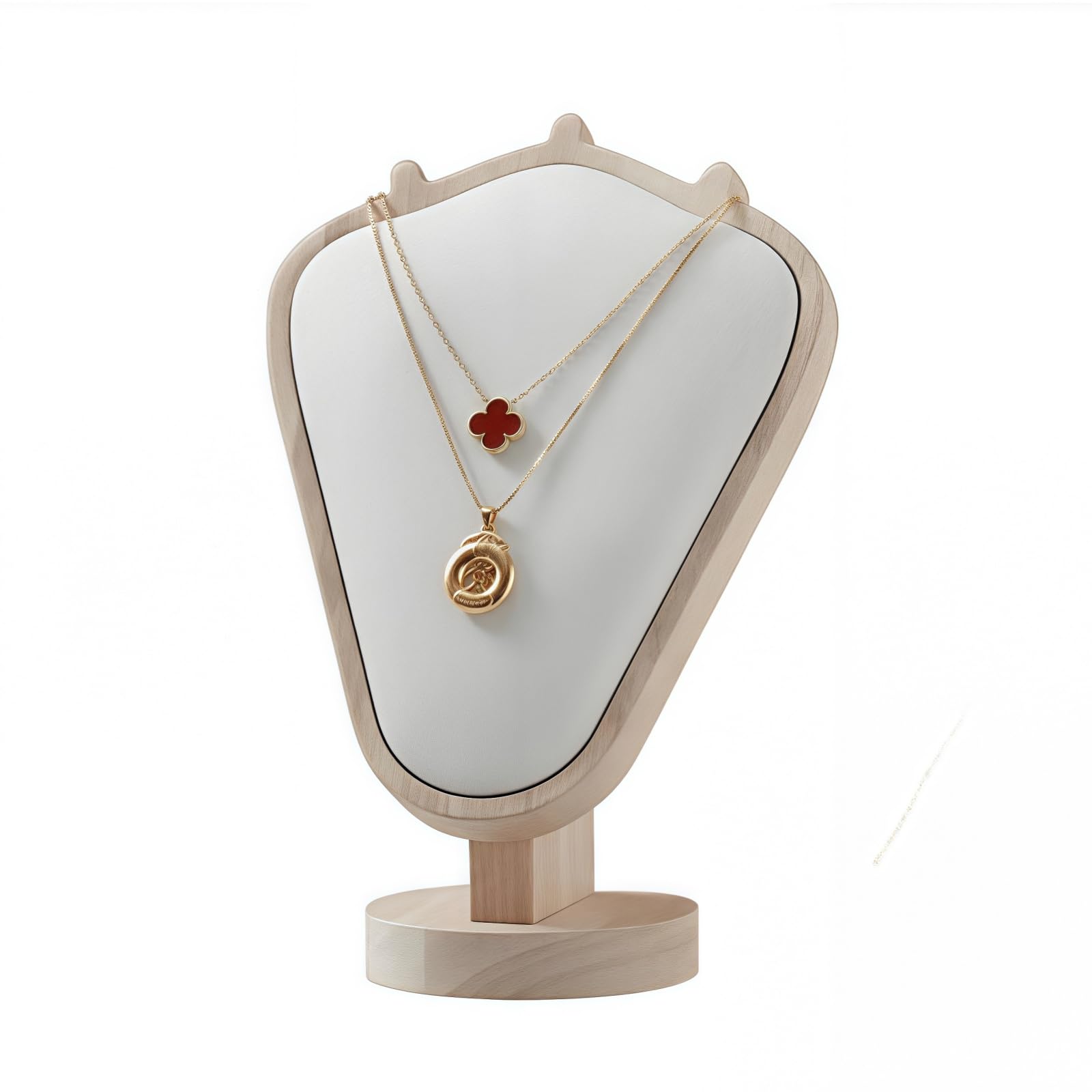 Natural Solid Wood Necklace Display Stand - Image 32