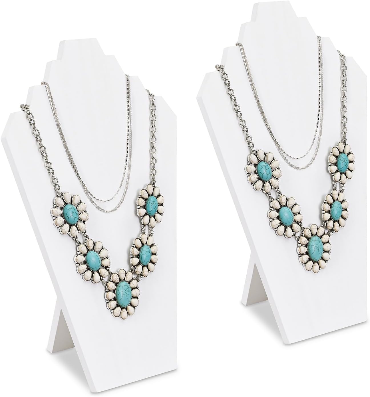 Lightweight Wooden Necklace Display Bust Stand - Image 10
