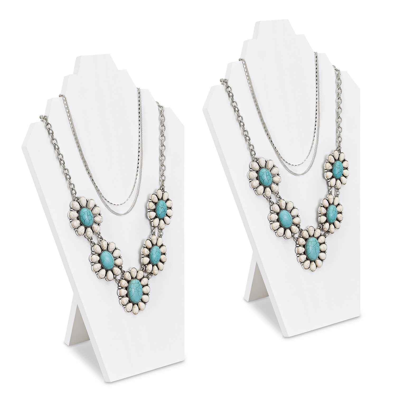 Lightweight Wooden Necklace Display Bust Stand - Image 12