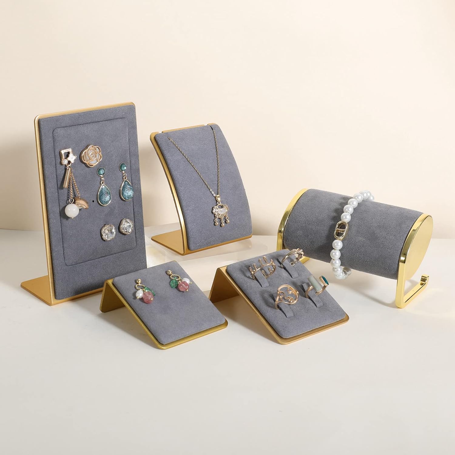 Velvet Jewelry Necklace Display Stand - Image 7