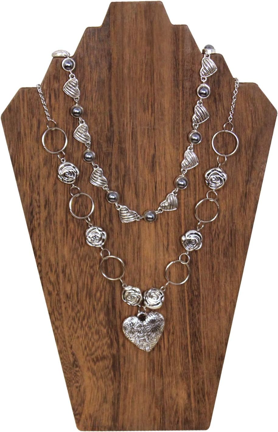 Lightweight Wooden Necklace Display Bust Stand - Image 4