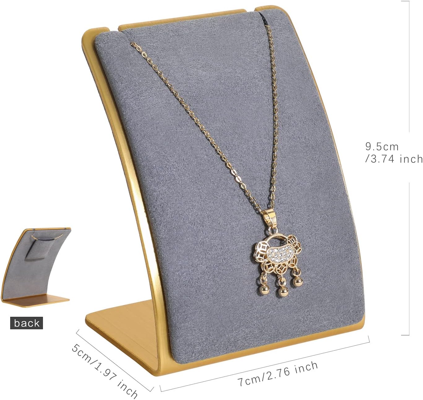 Velvet Jewelry Necklace Display Stand - Image 4