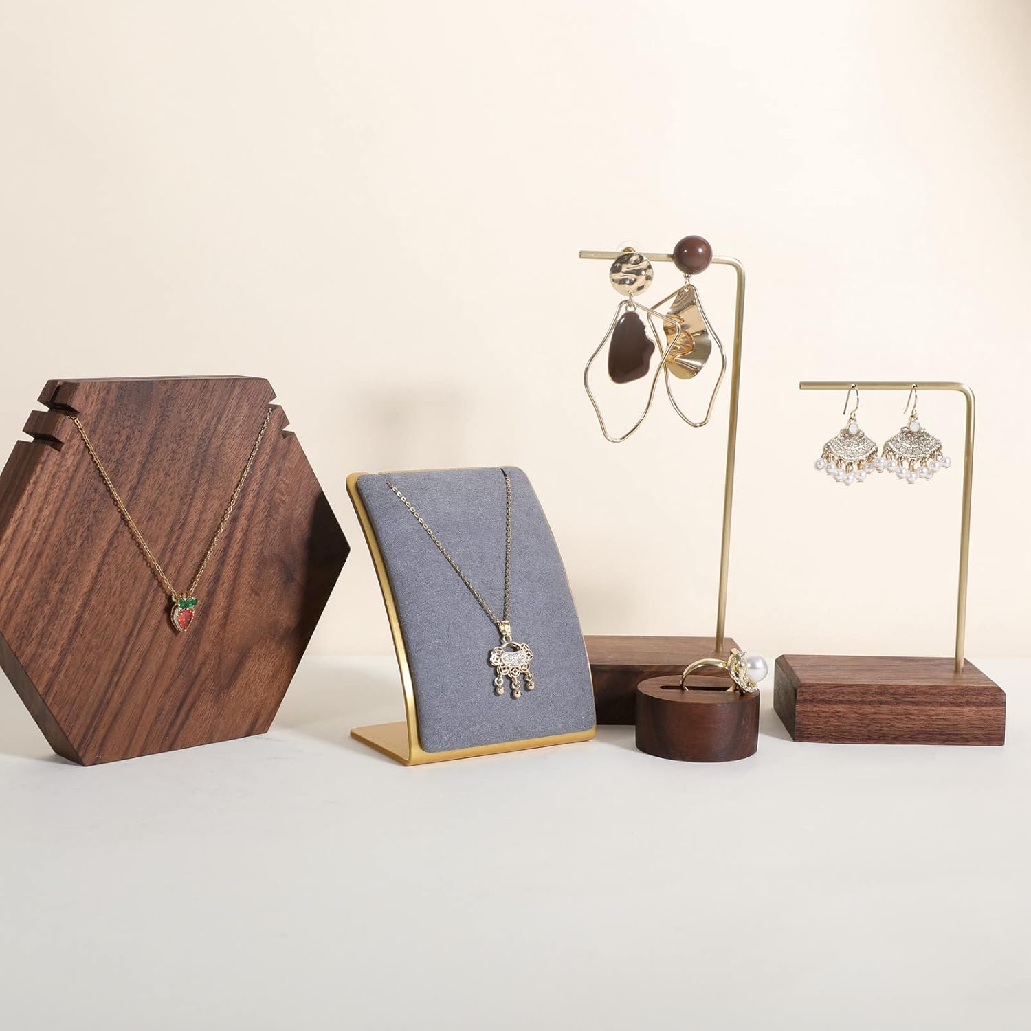 Velvet Jewelry Necklace Display Stand - Image 8