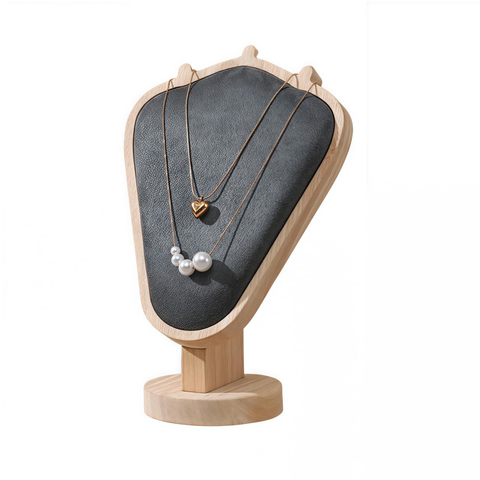 Natural Solid Wood Necklace Display Stand - Image 27