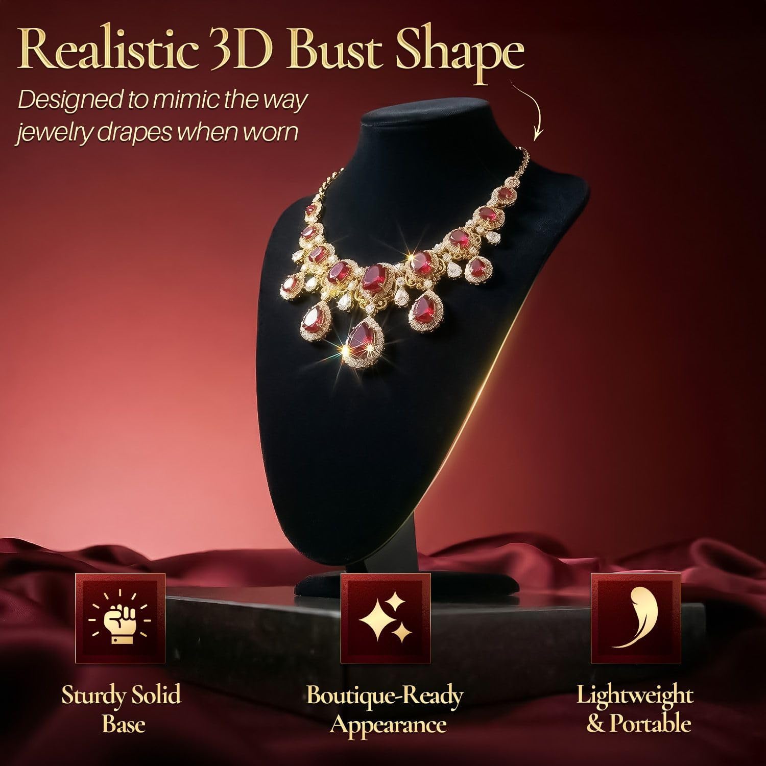 3D Human Torso Model Necklace Display Stand - Image 5