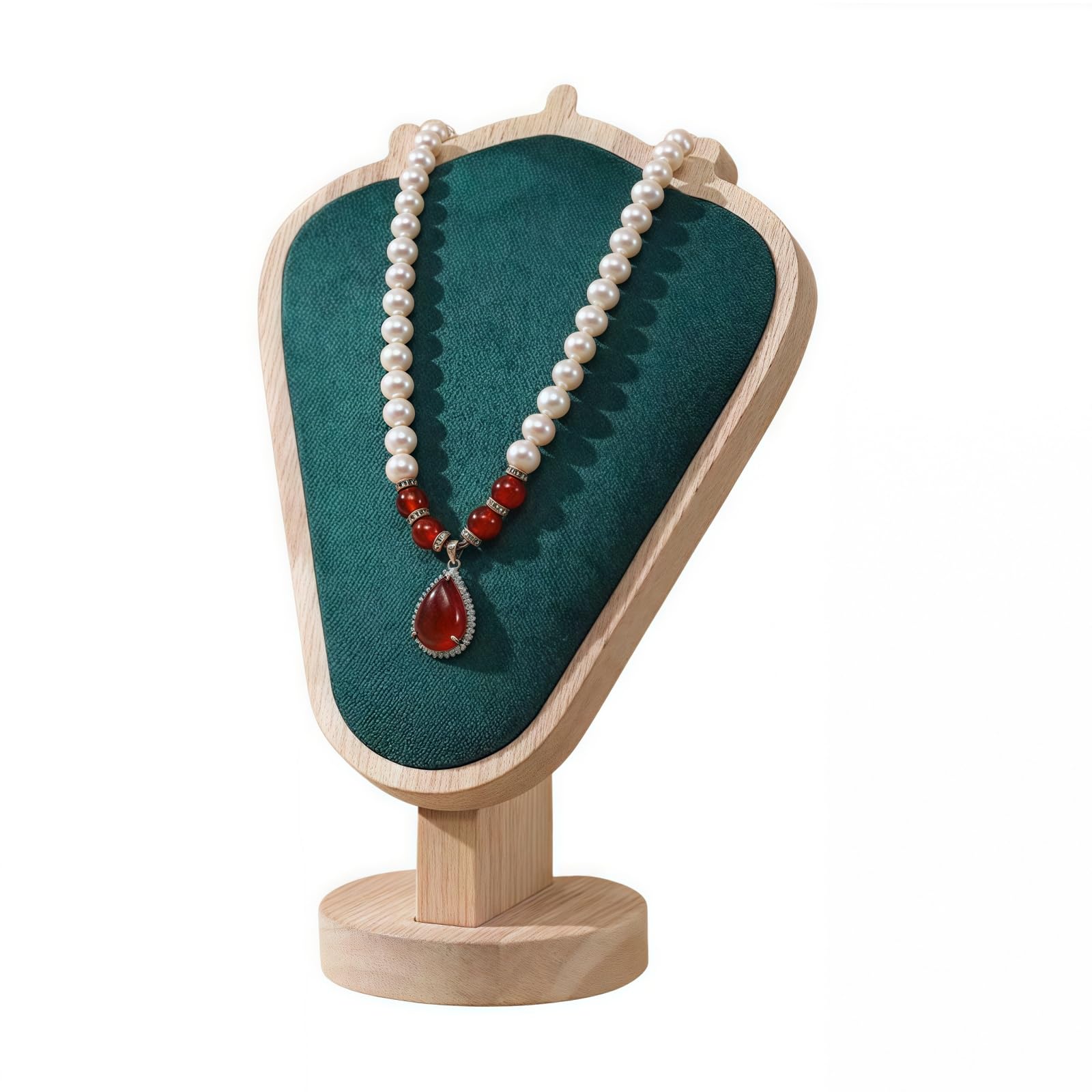 Natural Solid Wood Necklace Display Stand - Image 29
