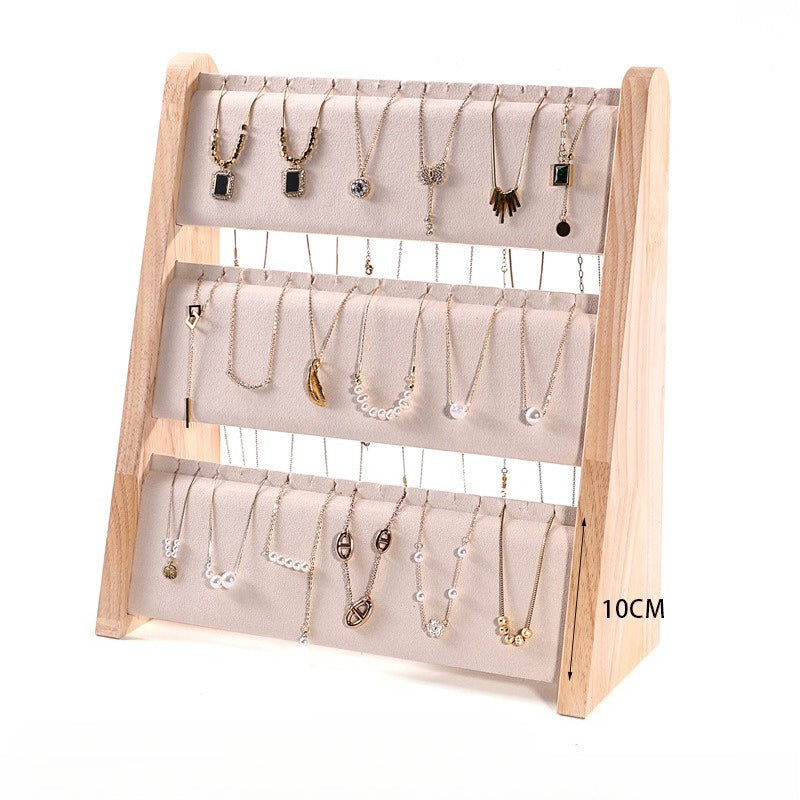 Solid Wood Display Stand / Necklace Display Rack - Image 6