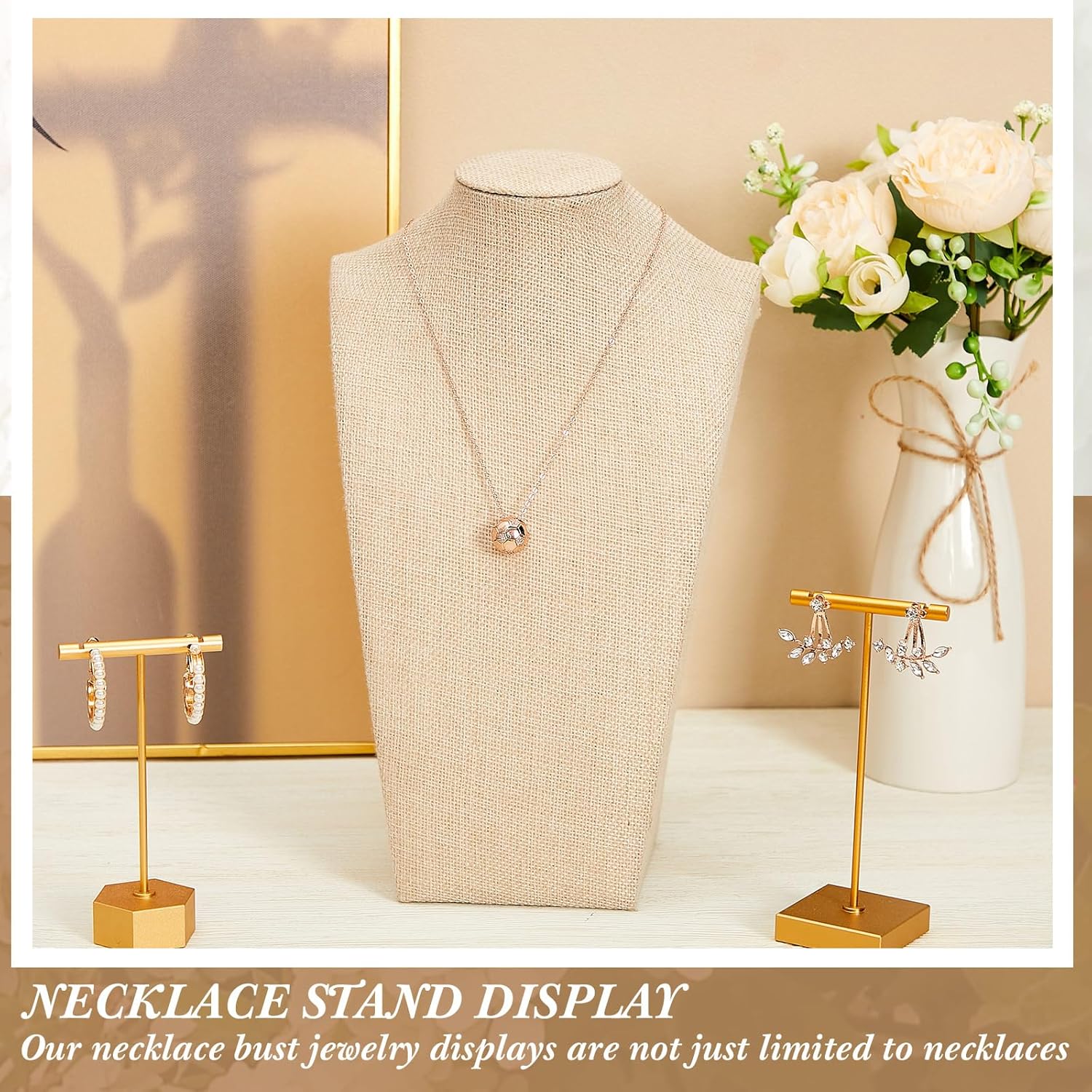 Linen Necklace Display Bust - Image 6