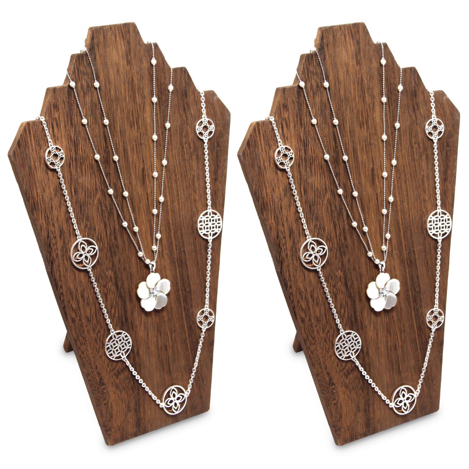 Lightweight Wooden Necklace Display Bust Stand - Image 11