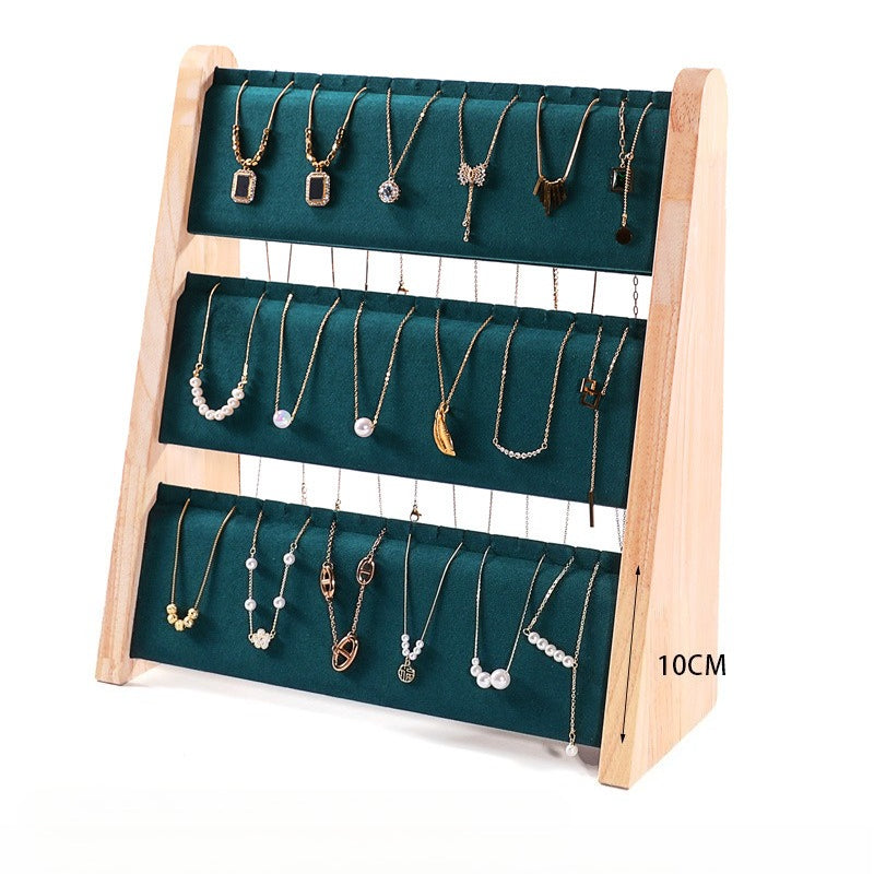 Solid Wood Display Stand / Necklace Display Rack - Image 9