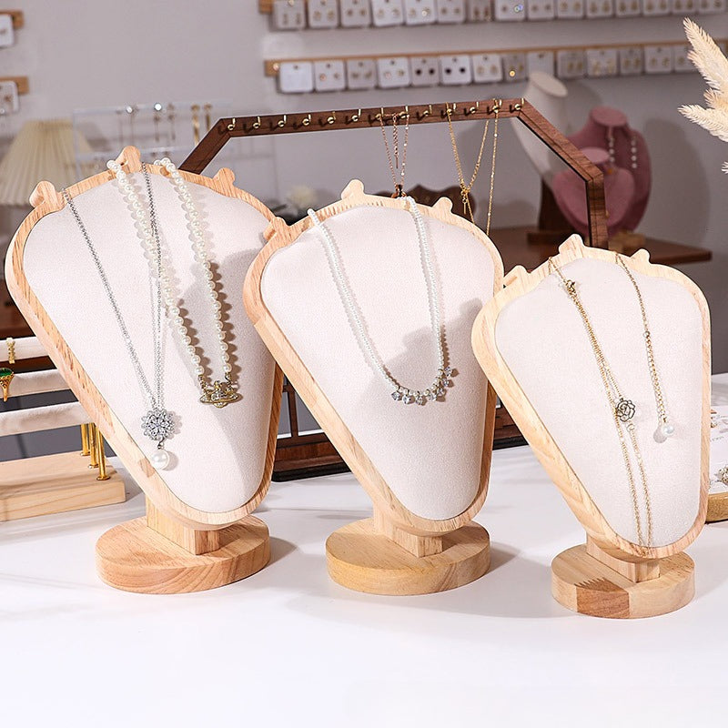 Solid Wood Necklace Display Stand - Image 3