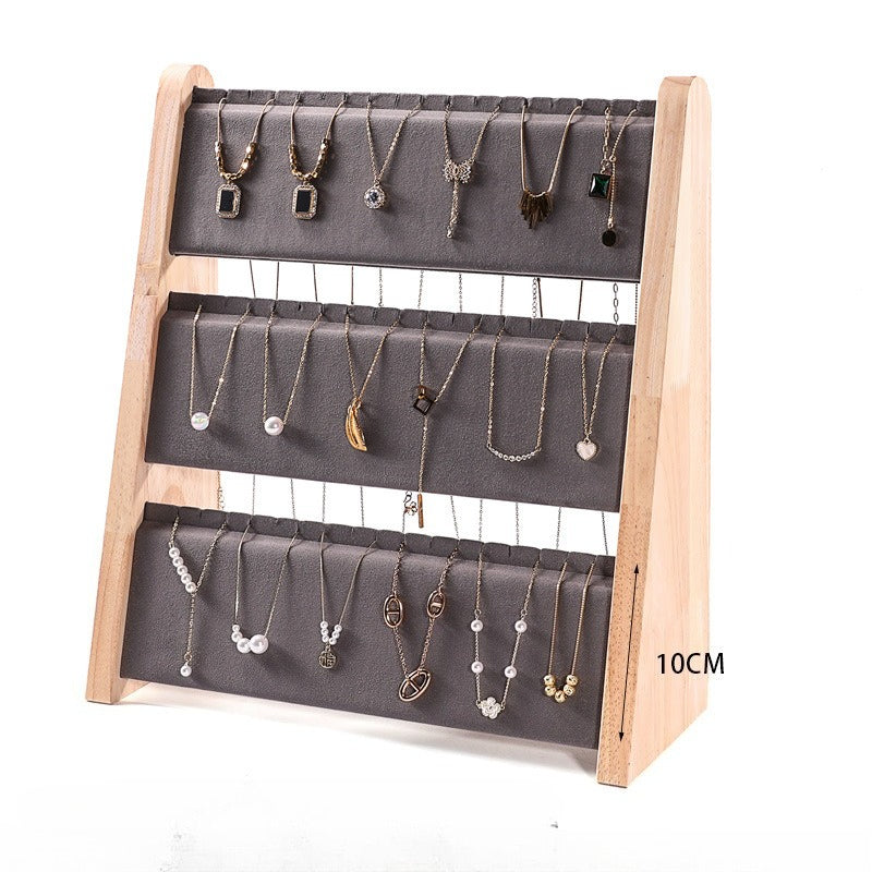 Solid Wood Display Stand / Necklace Display Rack - Image 8