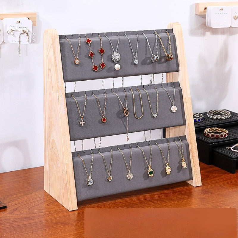 Solid Wood Display Stand / Necklace Display Rack - Image 3